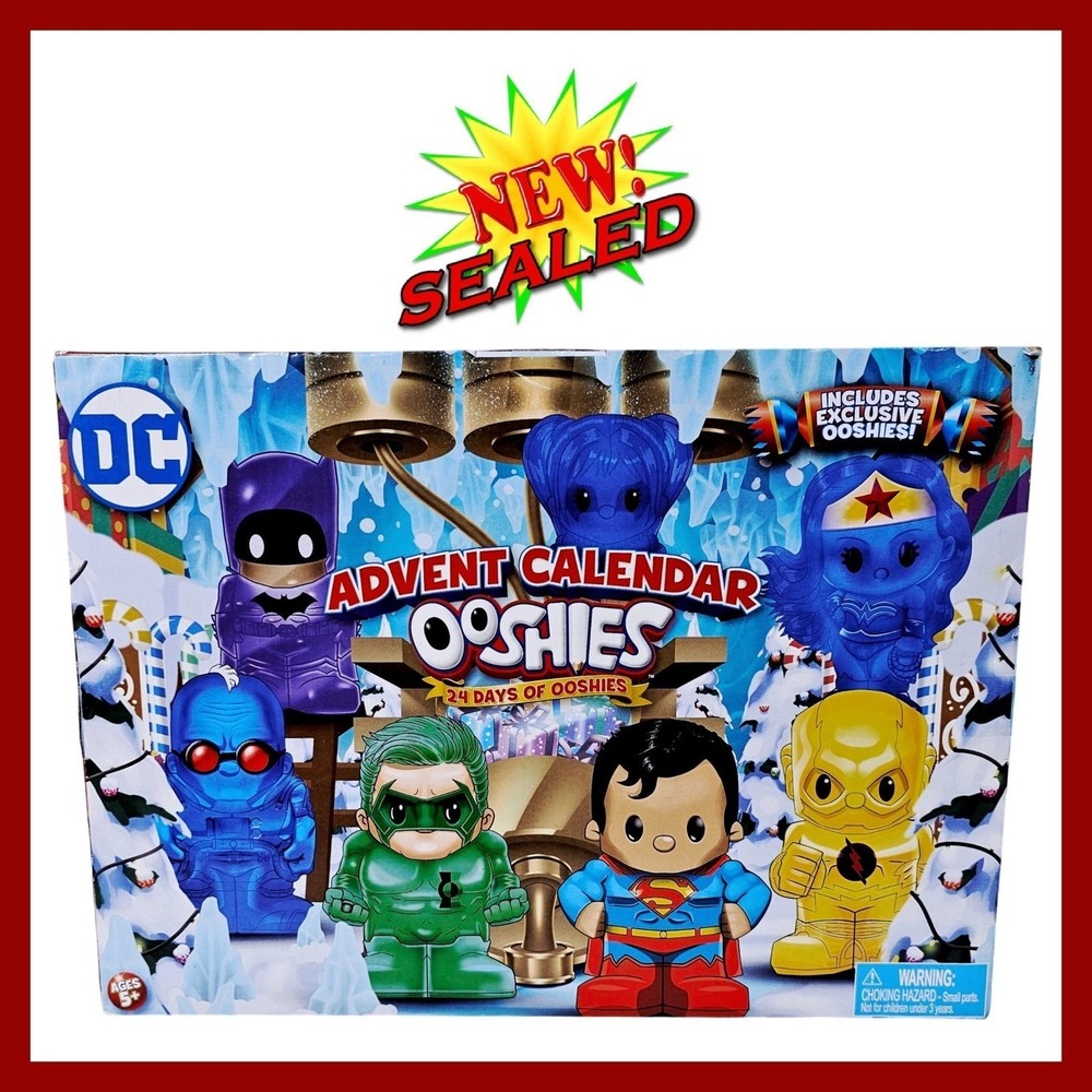 DC Comics Ooshies 2022 Advent‎ Calendar 24 Pencil Toppers NIB